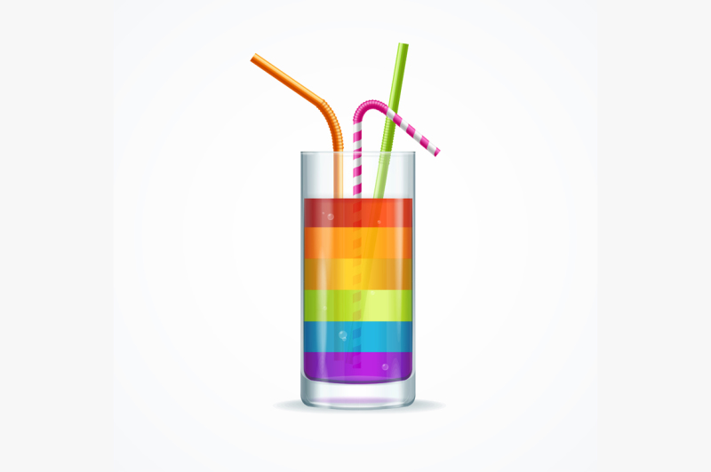 rainbow-cocktail-glass-vector
