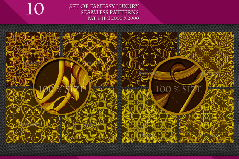 set-of-fantasy-luxury-golden-seamless-patterns