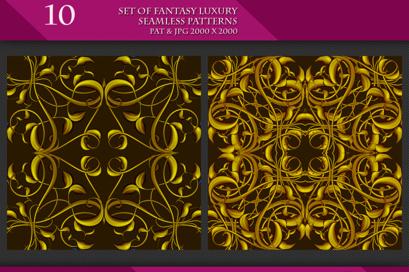 set-of-fantasy-luxury-golden-seamless-patterns