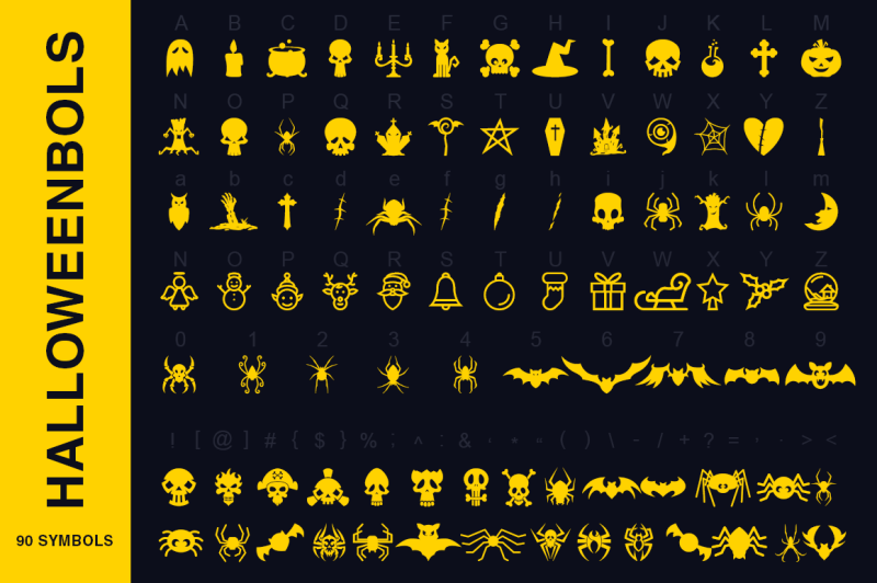 symbols-font-collection-450-elements