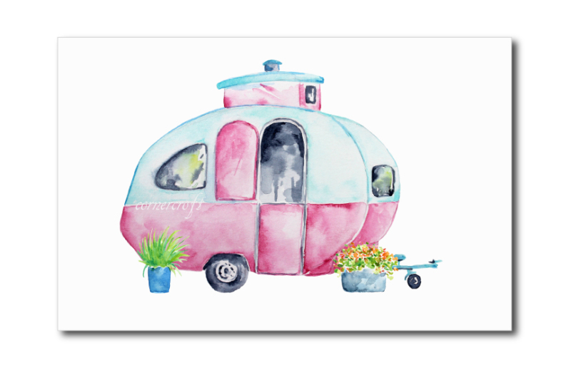 watercolor-clipart-classic-caravan