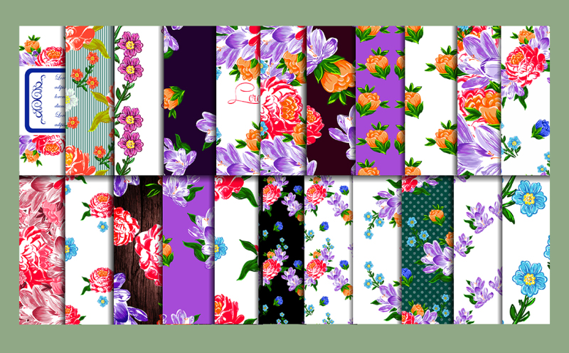 textile-flowers-set