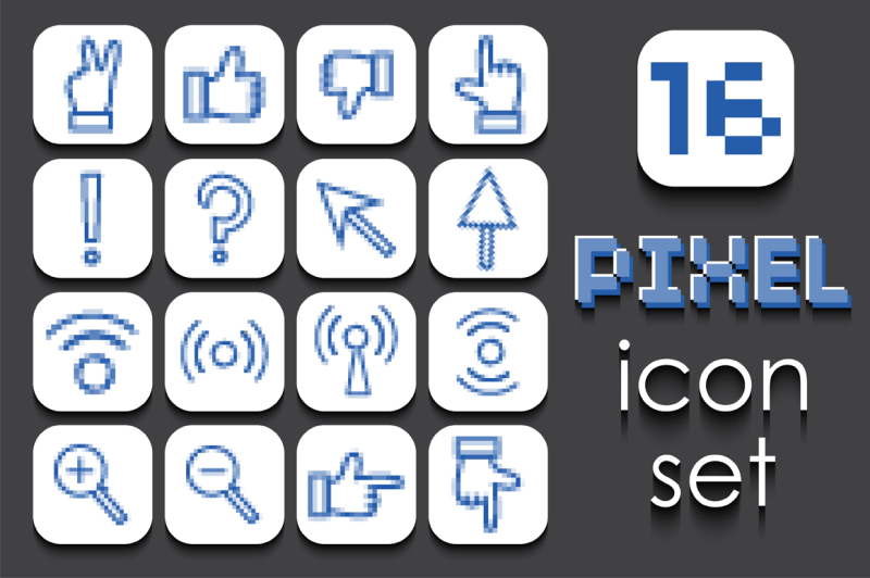 16-pixel-icons-set