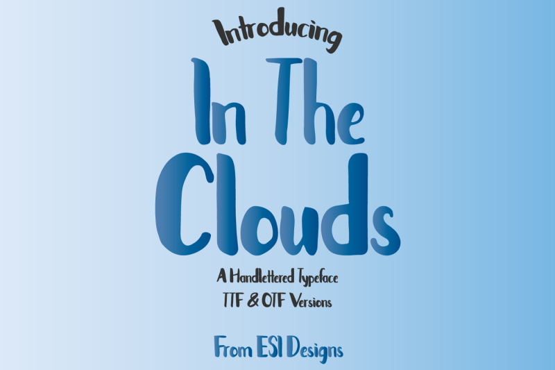in-the-clouds-font