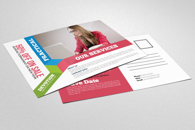 business-corporate-agency-postcard