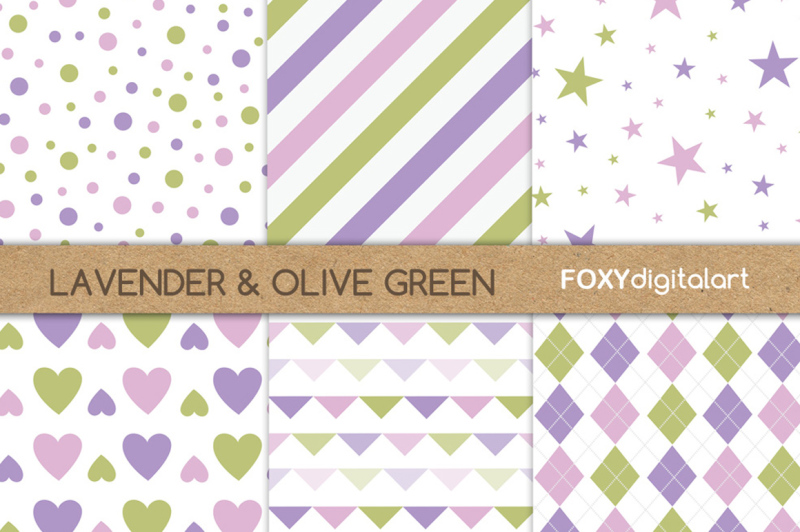 purple-green-digital-paper-pack
