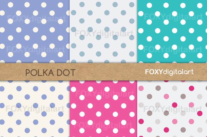 polka-dot-digital-paper-pack