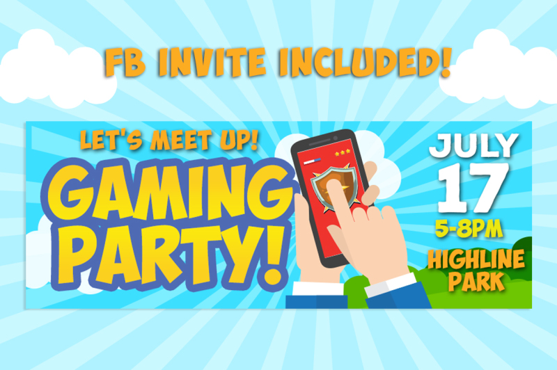 gaming-party-flyer