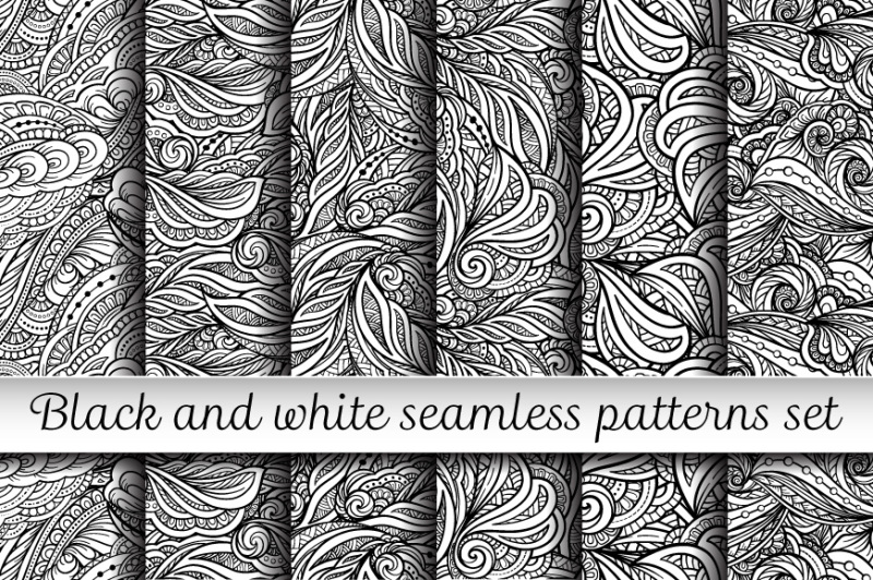 6-black-and-white-seamless-patterns