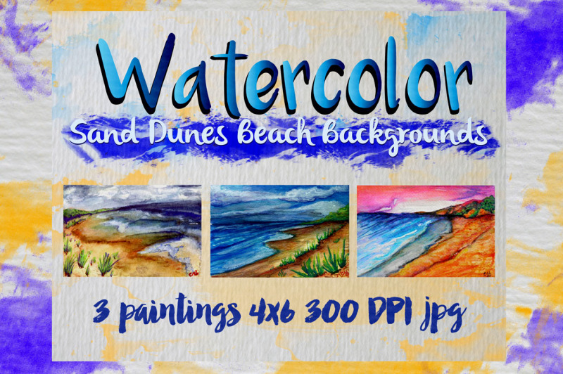 watercolor-sand-dunes-beach-backgrounds