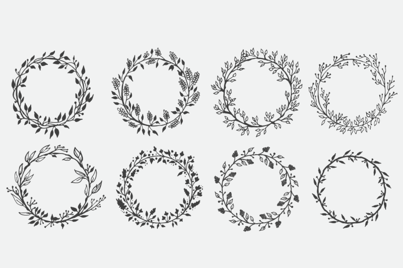 hand-drawn-wreaths-for-crafters-vol-1