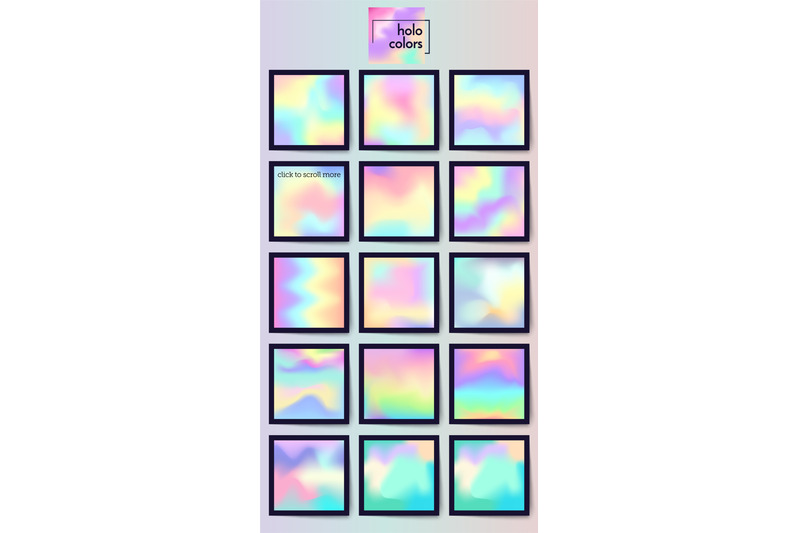 holographic-backgrounds-set