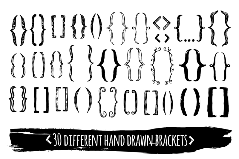 30-hand-drawn-eps-brackets-pack