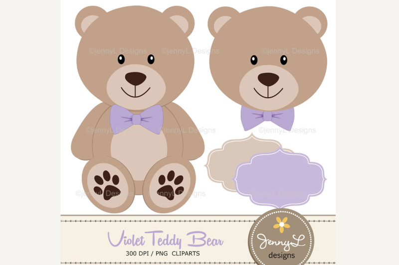 violet-teddy-bear-digital-papers-and-clipart
