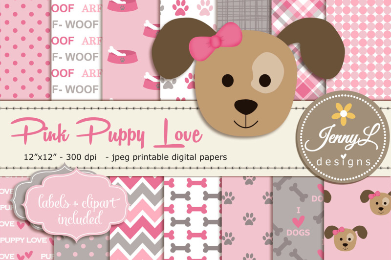 girl-dog-digital-papers-and-clipart