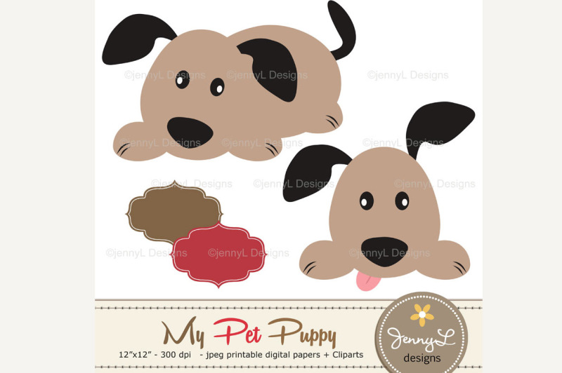pet-dog-digital-papers-and-clipart