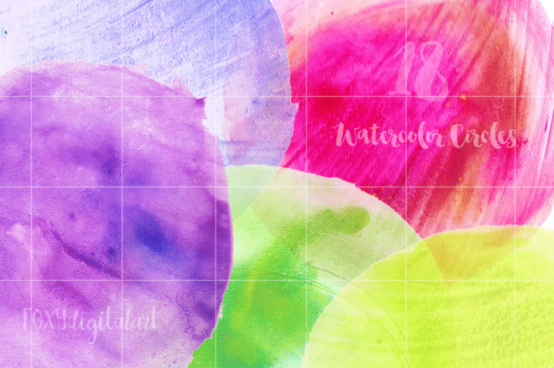 pink-and-green-watercolor-circles-watercolor-clipart-circles