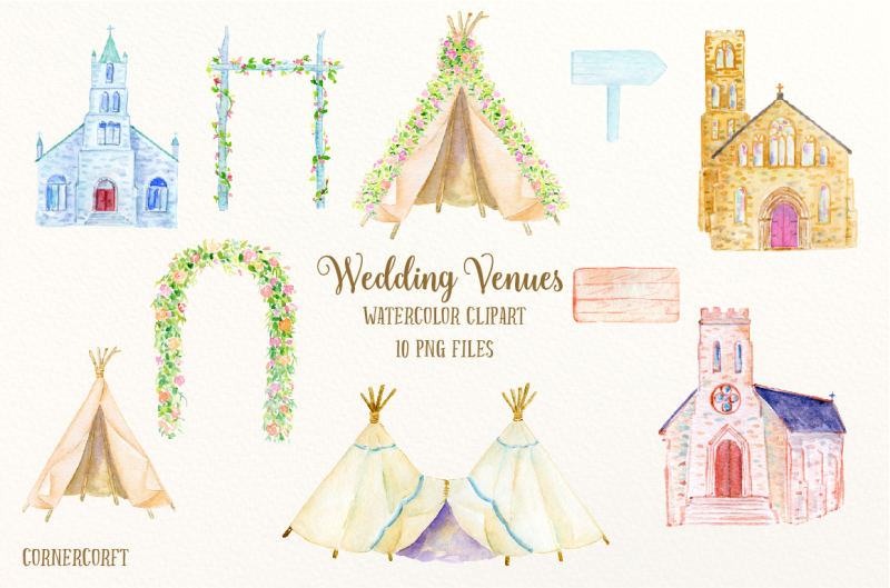 watercolor-clipart-wedding-venues