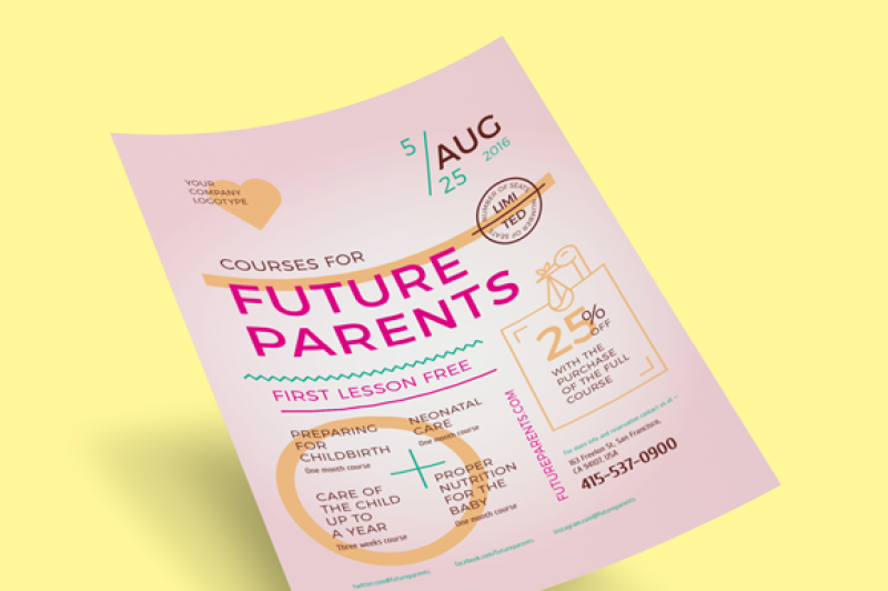 future-parents-poster-template