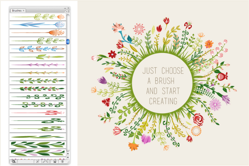 100-colorful-botanical-brushes