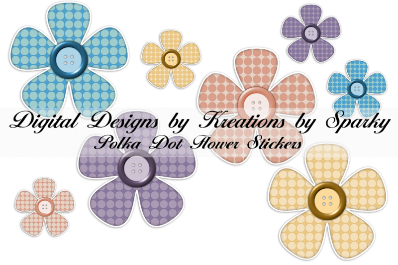 polka-dot-flower-digital-stickers