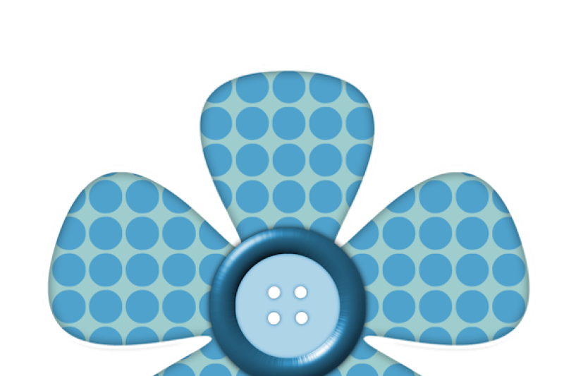 polka-dot-flower-digital-stickers