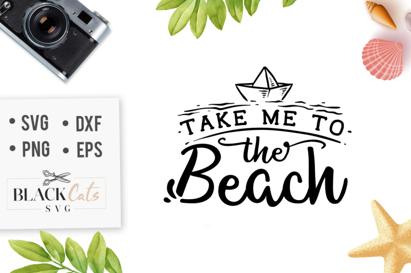 Take me to the beach - SVG file Free File