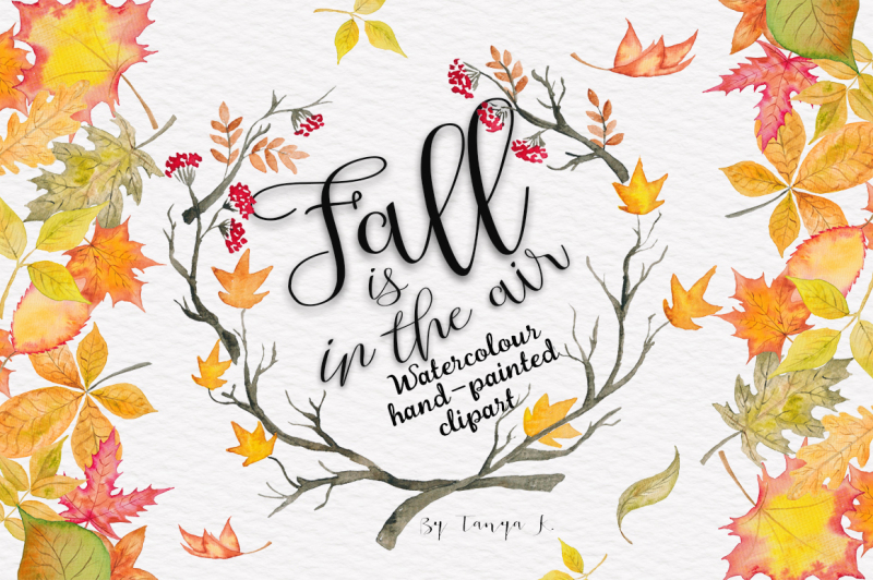fall-is-in-the-air-watercolor-collection
