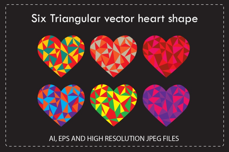 triangular-vector-heart-shape