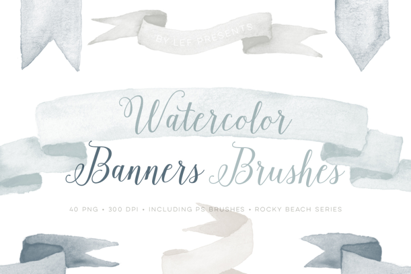 banner-photoshop-brushes-watercolor-graphics-bonus-watercolour-clipart-included