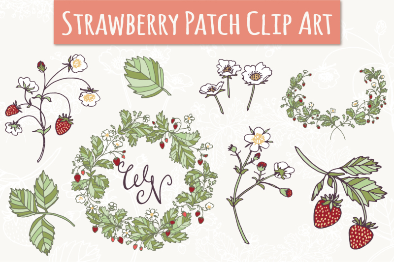 strawberry-patch-clip-art-and-vectors
