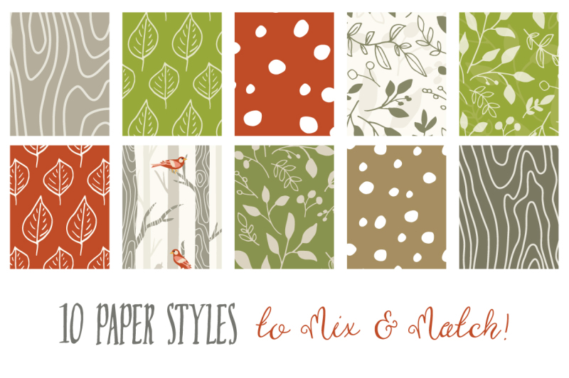 woodland-seamless-pattern-papers