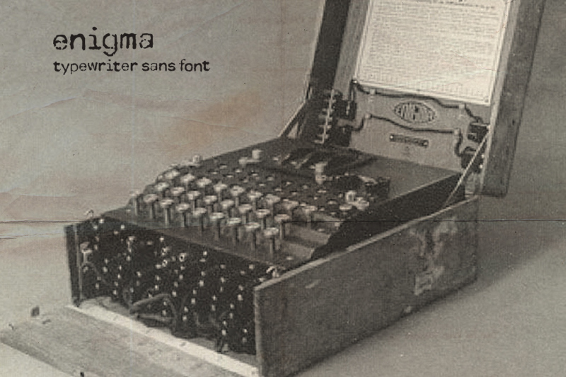 enigma-typewriter-sans-font
