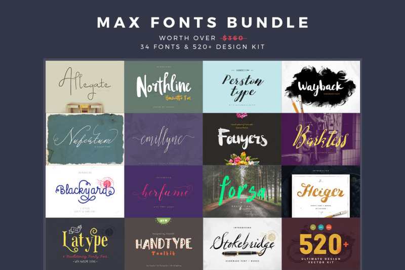 34-fonts-bundle-extras
