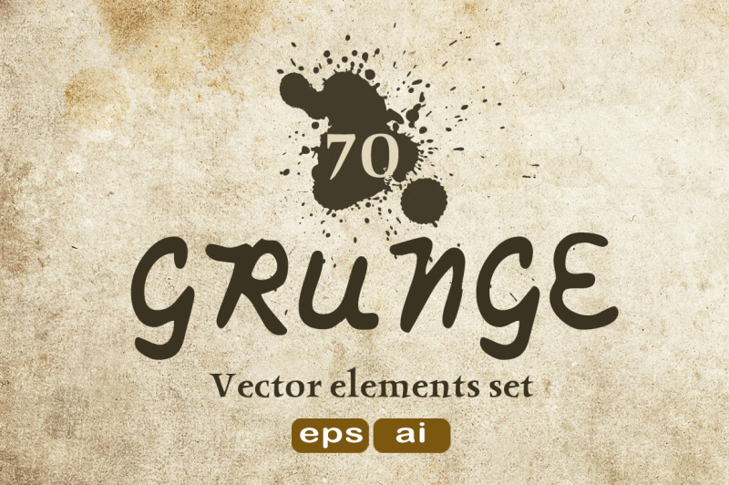 70-grunge-texture-vector-elements-set