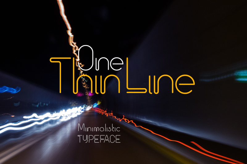 one-thin-line-font