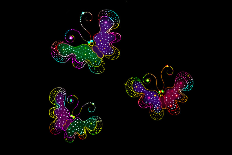 the-image-of-a-bright-glowing-butterflies-on-a-black-background-jpeg-300-dpi