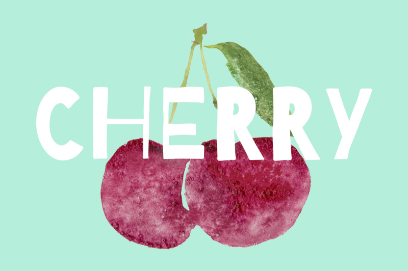 delicious-cherry-set-in-trendy-watercolor-style