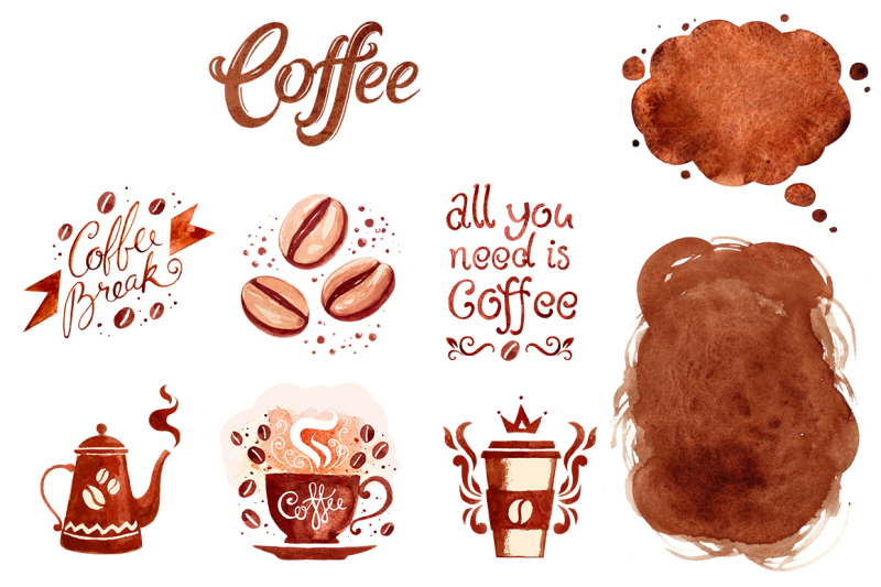 coffee-watercolor-illustrations