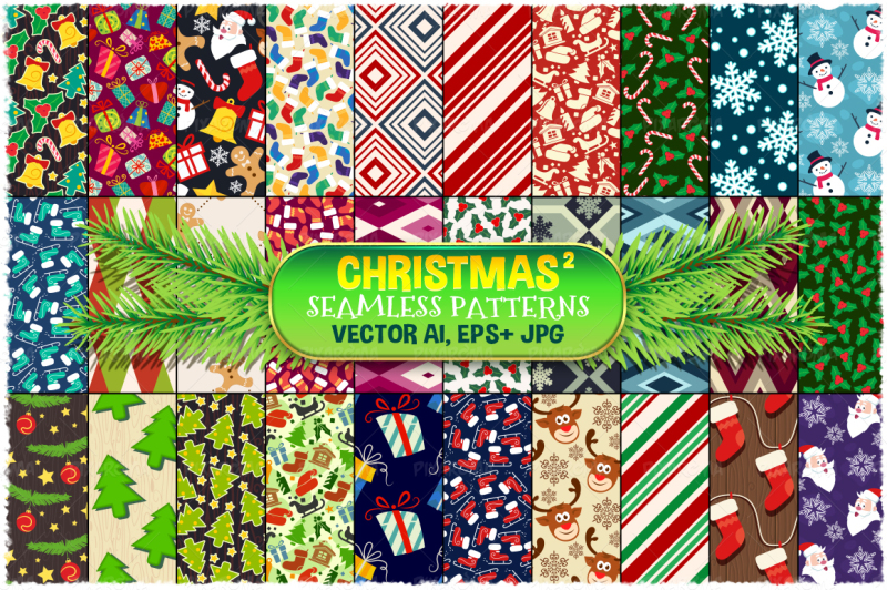 christmas-seamless-pattern-set-2