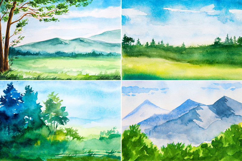landscape-watercolor-sketches
