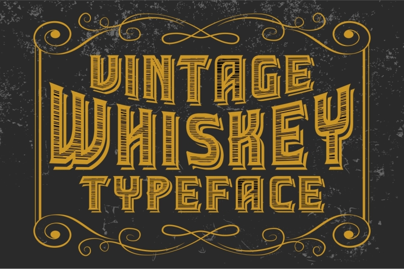 vintage-whiskey-letters