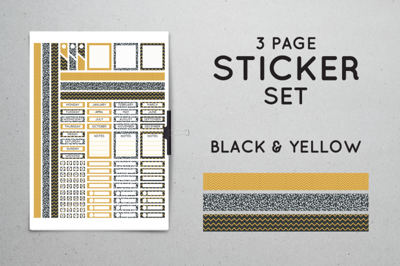 planner-sticker-set-black-and-yellow