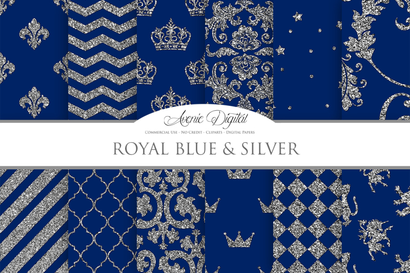 royal-blue-and-silver-digital-paper