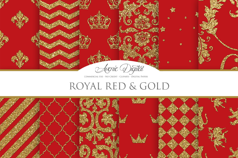 royal-red-and-gold-digital-paper