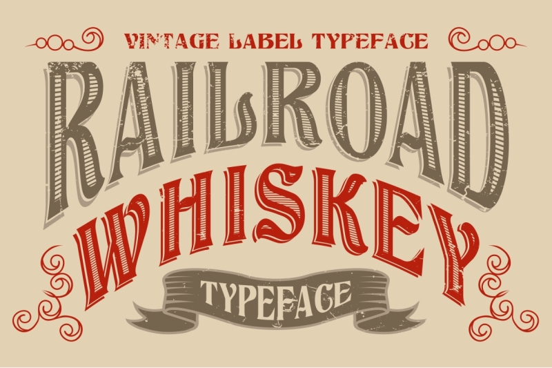 railroad-whiskey-vintage-label-letters