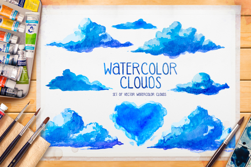 watercolor-clouds