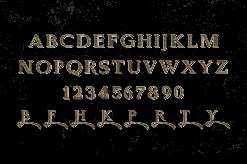 real-bourbon-vintage-vector-letters