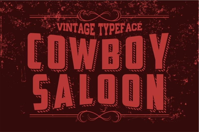 cowboy-saloon-vintage-letters