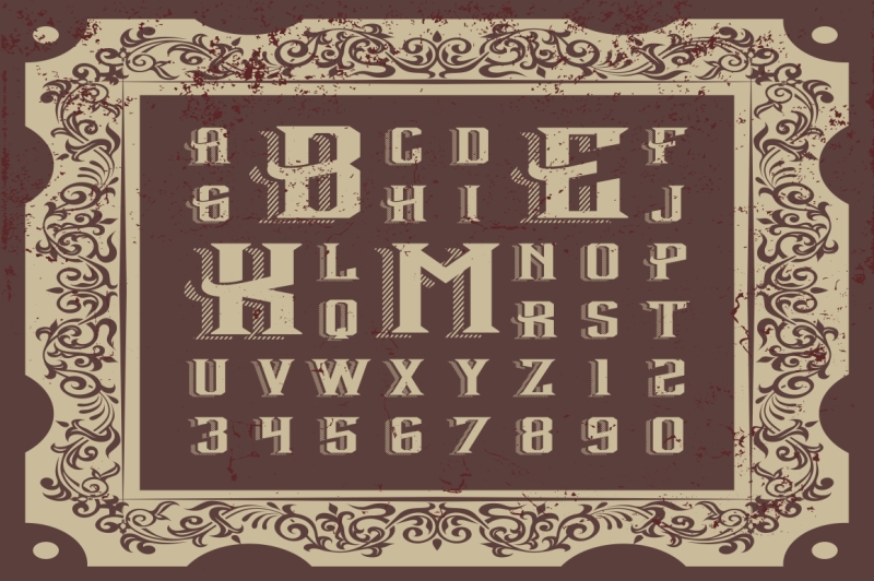 vintage-vector-letters
